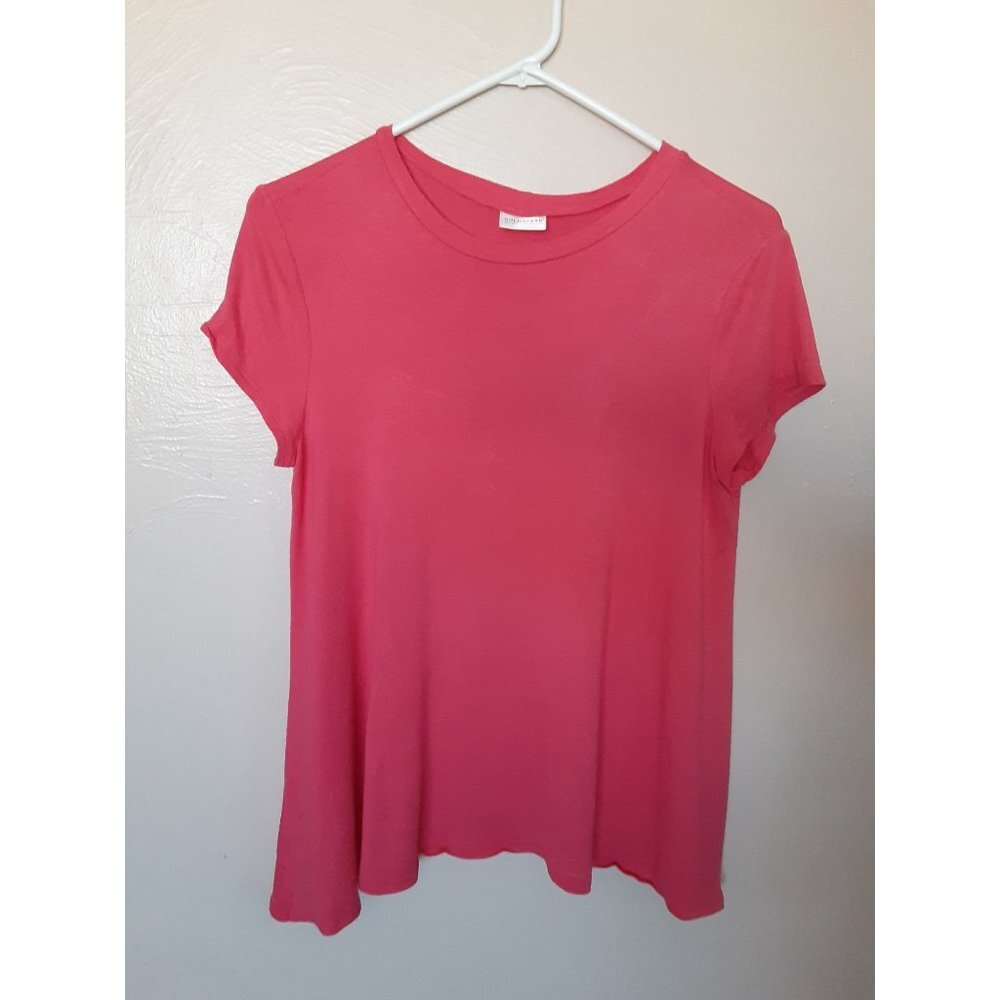 Goldspark Pink Yoga Split Back Top